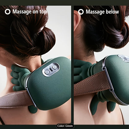 USB Rechargeable 8-Claw Deep Tissue Massager – Wireless Heated Neck, Shoulder, Back & Full Body Relaxation Massage Device