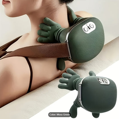 USB Rechargeable 8-Claw Deep Tissue Massager – Wireless Heated Neck, Shoulder, Back & Full Body Relaxation Massage Device