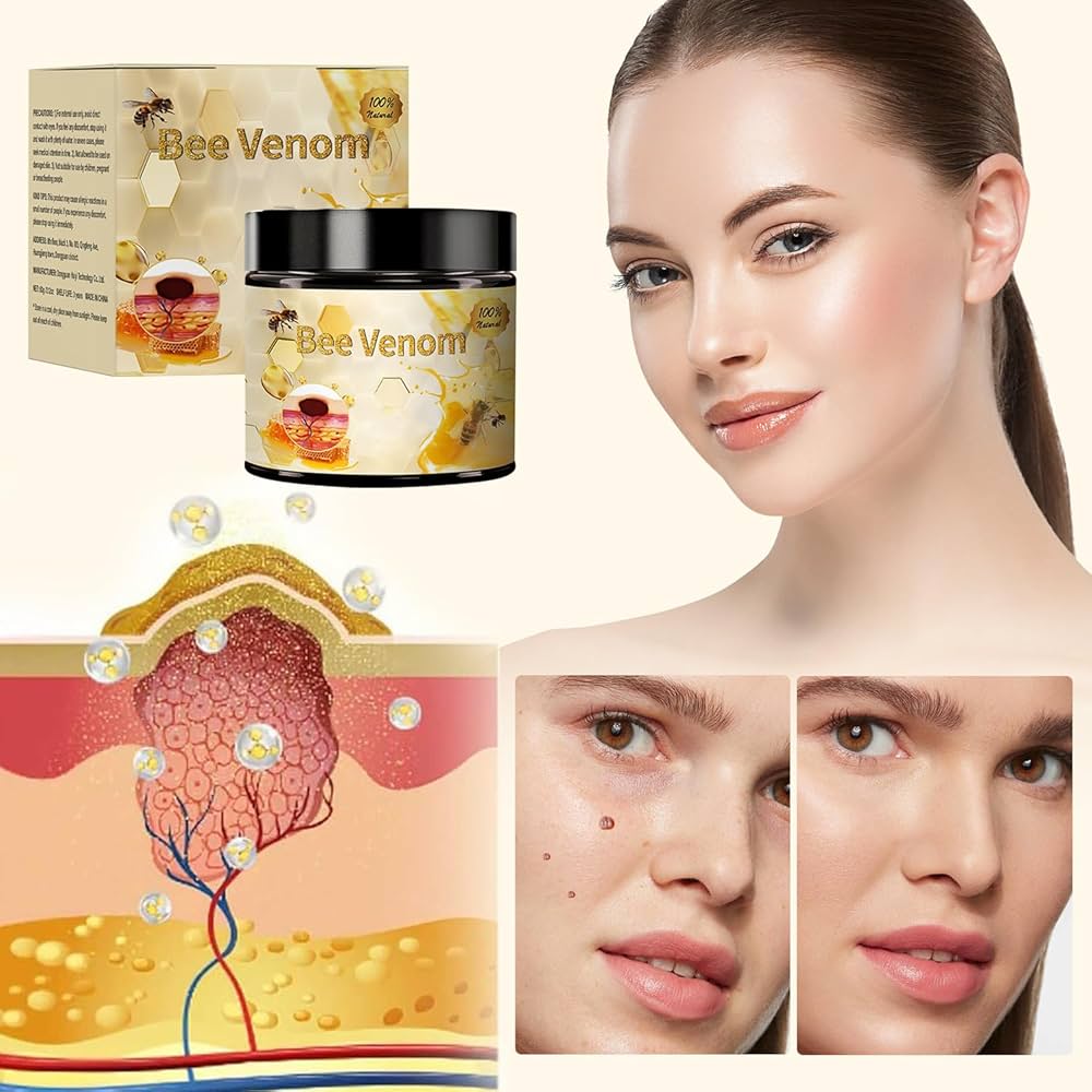 Bee Venom Repair Cream texture close-up – lightweight non-greasy moisturizing formula
