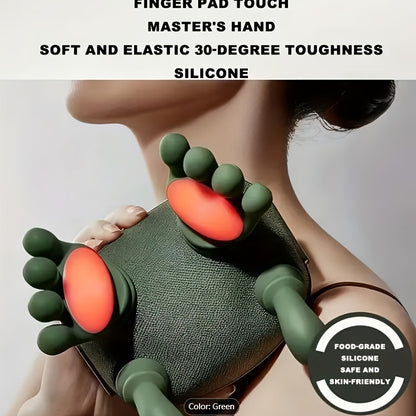 USB Rechargeable 8-Claw Deep Tissue Massager – Wireless Heated Neck, Shoulder, Back & Full Body Relaxation Massage Device