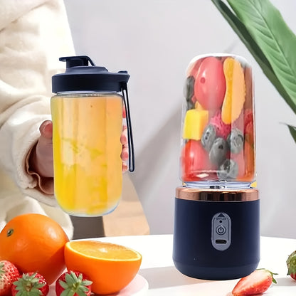 Portable Mini Blender Cup UAE – 6-Blade Rechargeable Smoothie & Juice Maker (Dual Cup Set)