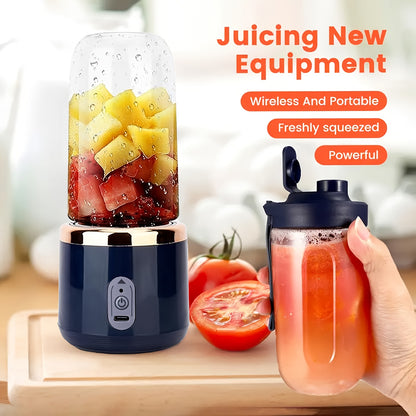 Portable Mini Blender Cup UAE – 6-Blade Rechargeable Smoothie & Juice Maker (Dual Cup Set)
